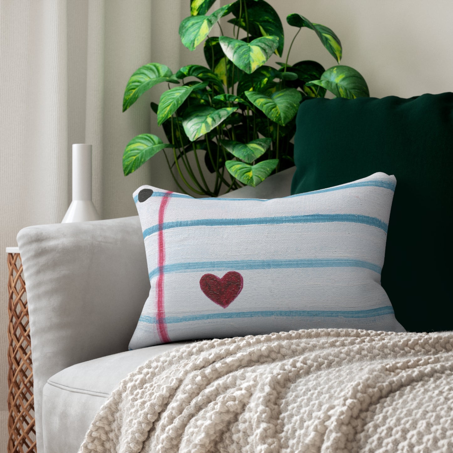 "Love Letter" Throw Pillow by Zabrina Fine Art
