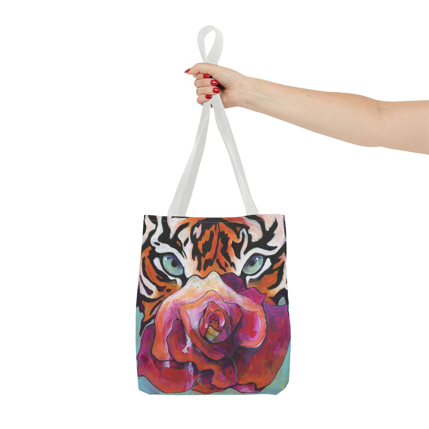 "Tiger Rose" Tote Bag by Zabrina Fine Art
