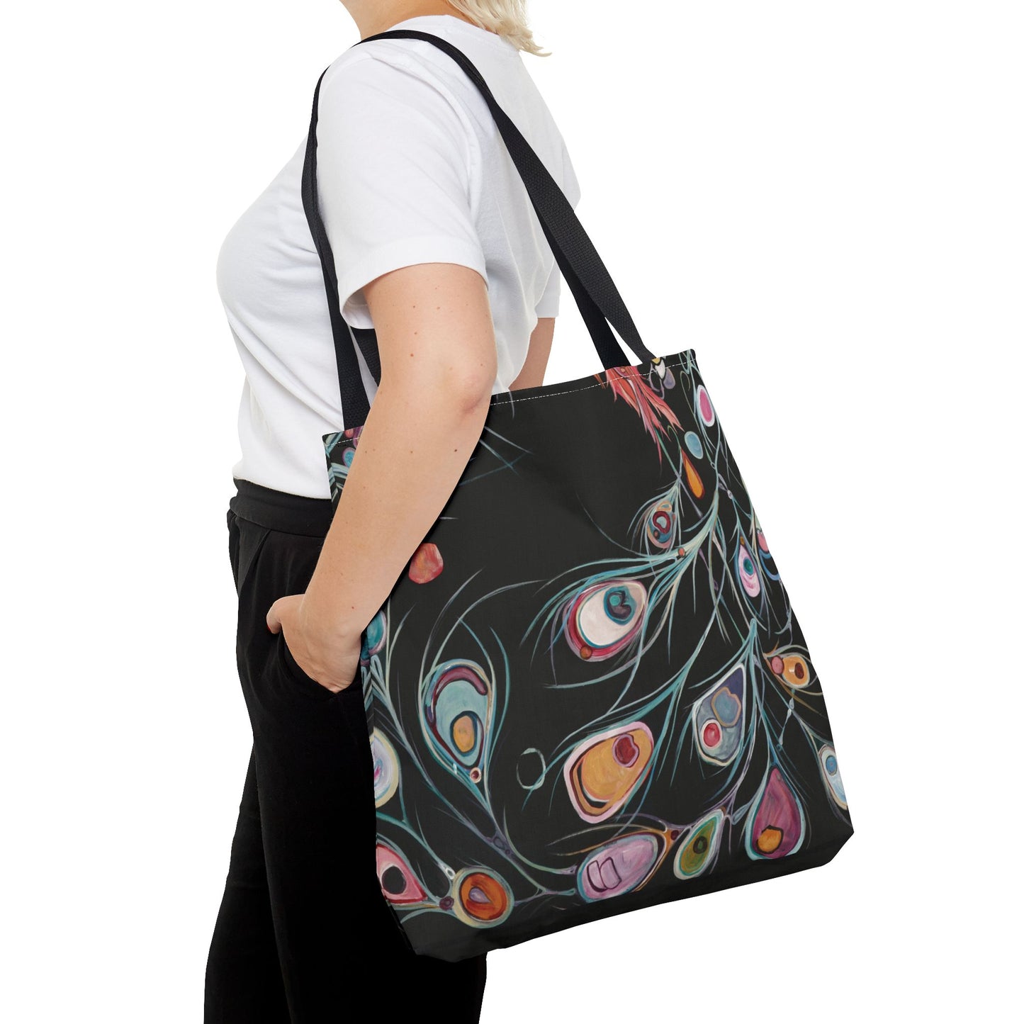 "Peacock" Tote Bag by Zabrina Fine Art