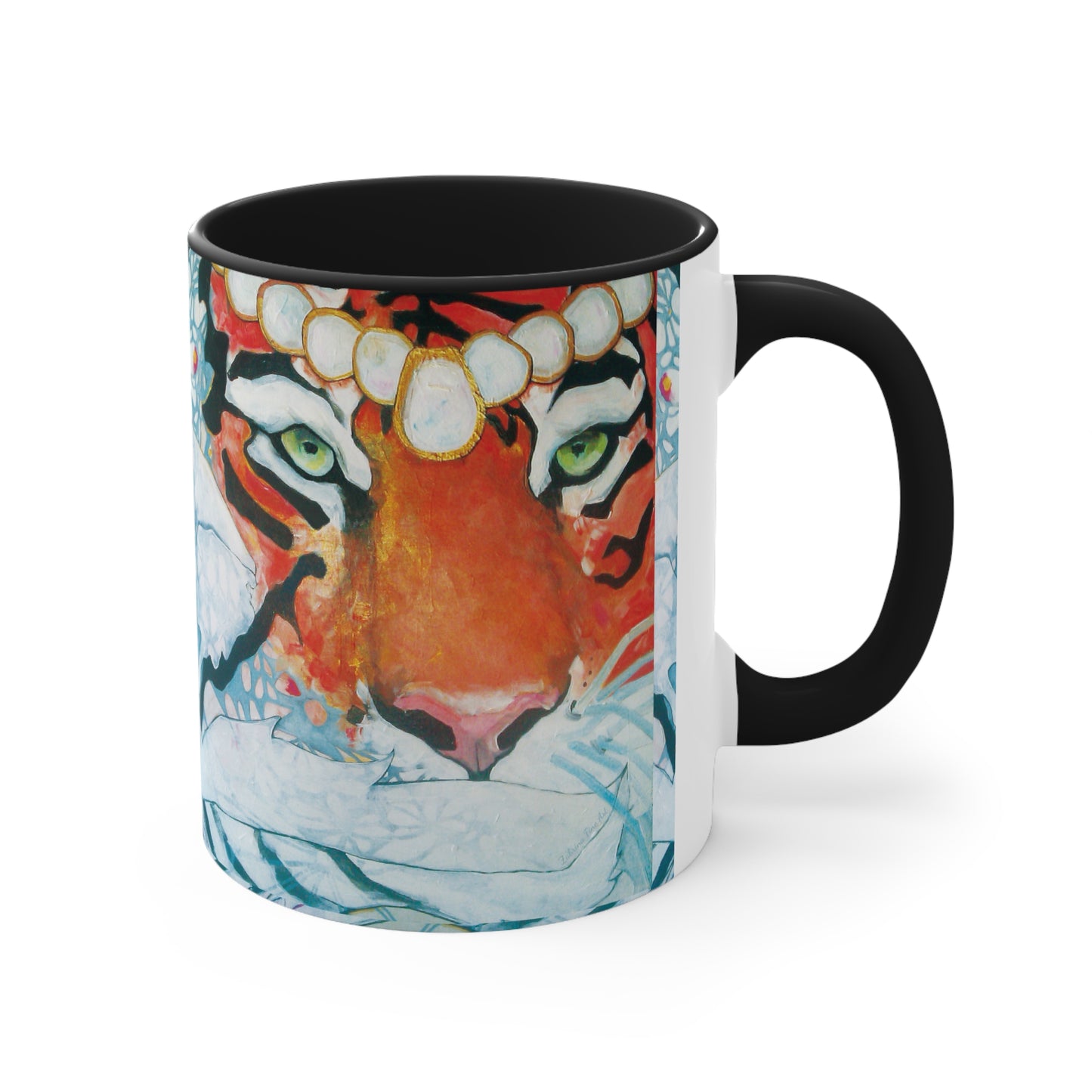 "Tigress" Ceramic Mug by Zabrina Fine Art