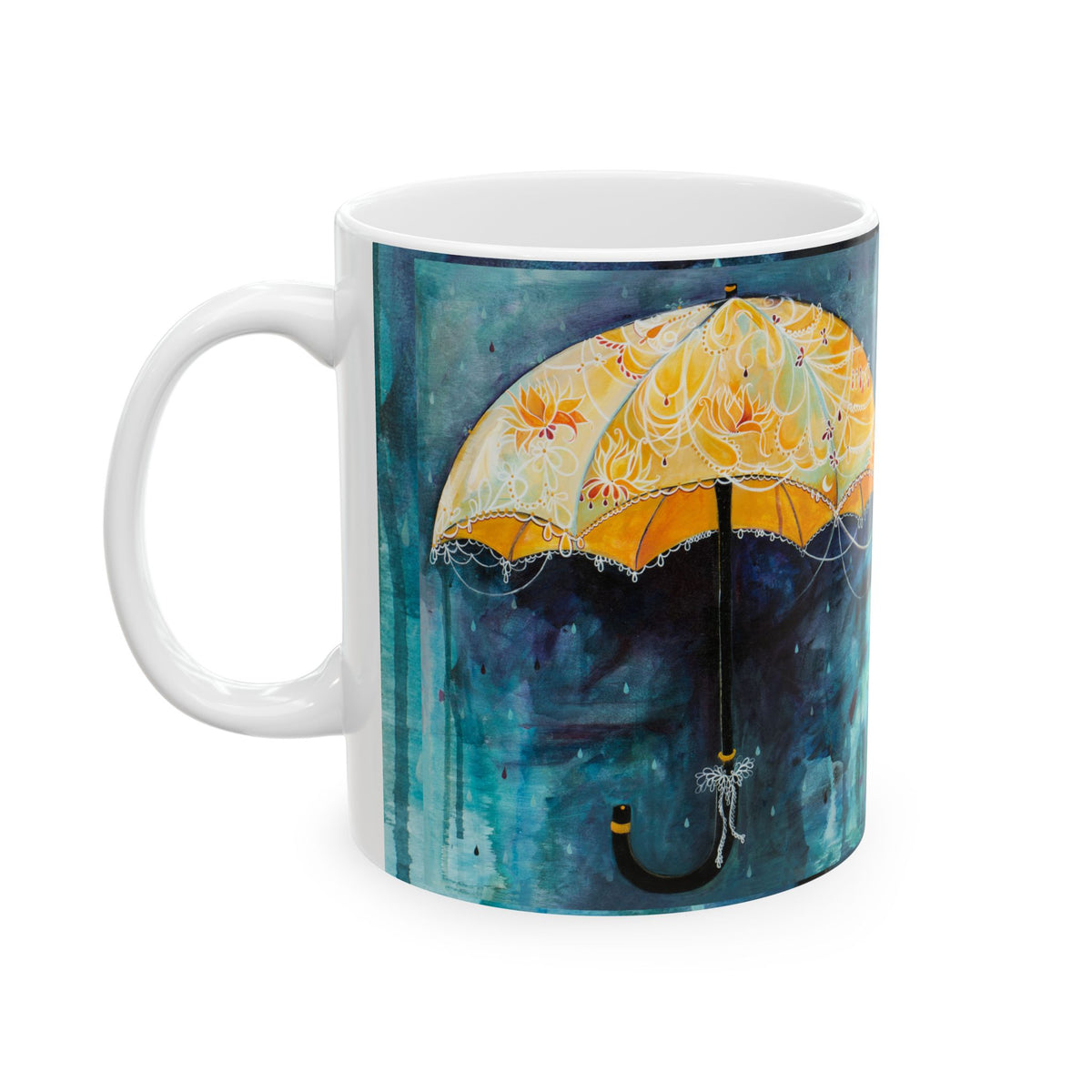 "Rain Glow" Ceramic Mug by Zabrina Fine Art