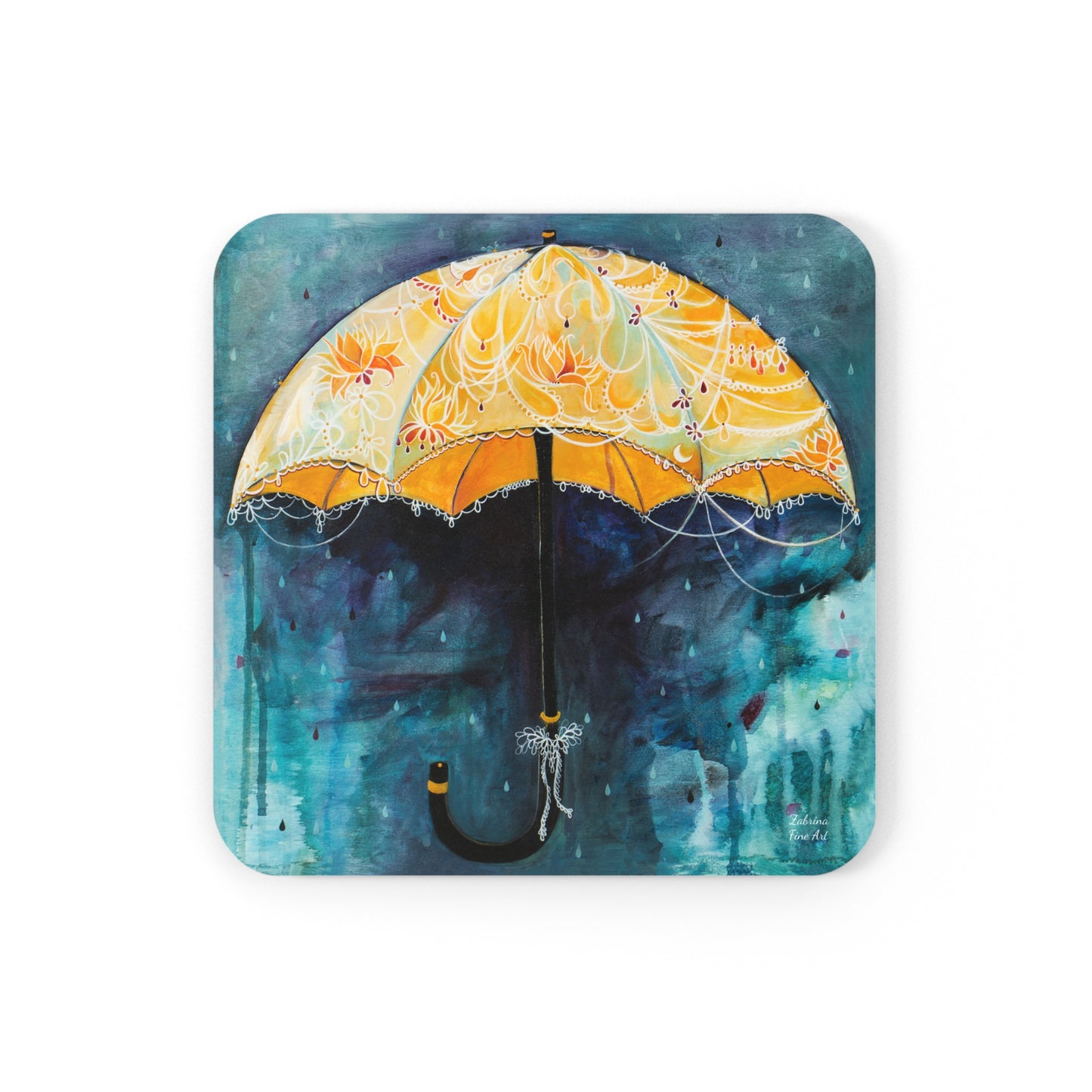 "Rain Glow" Coaster Set by Zabrina Fine Art