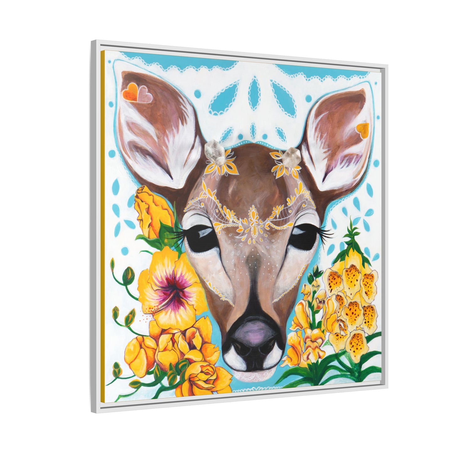 "Gentle Prince" Framed Canvas Fine Art Reproduction by Zabrina Fine Art