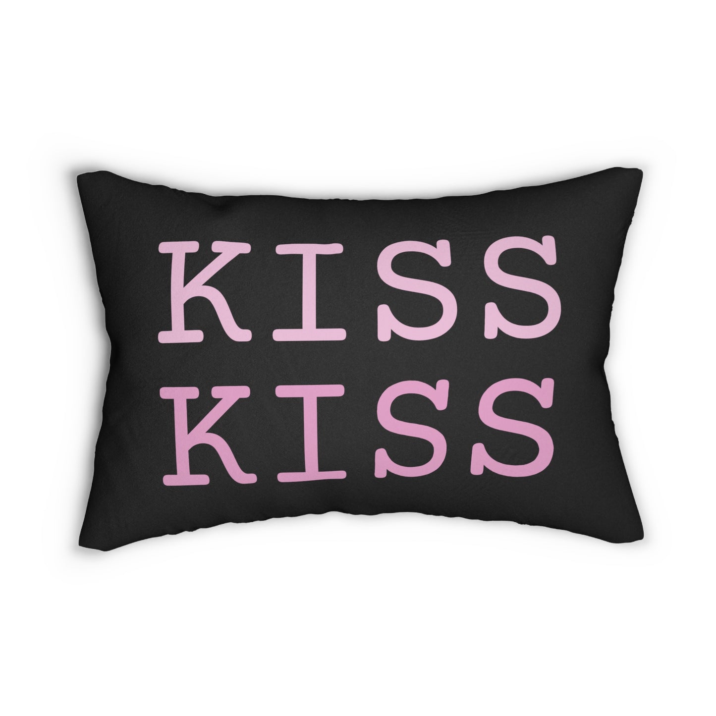 "Kiss Kiss" Throw Pillow by Zabrina Fine Art