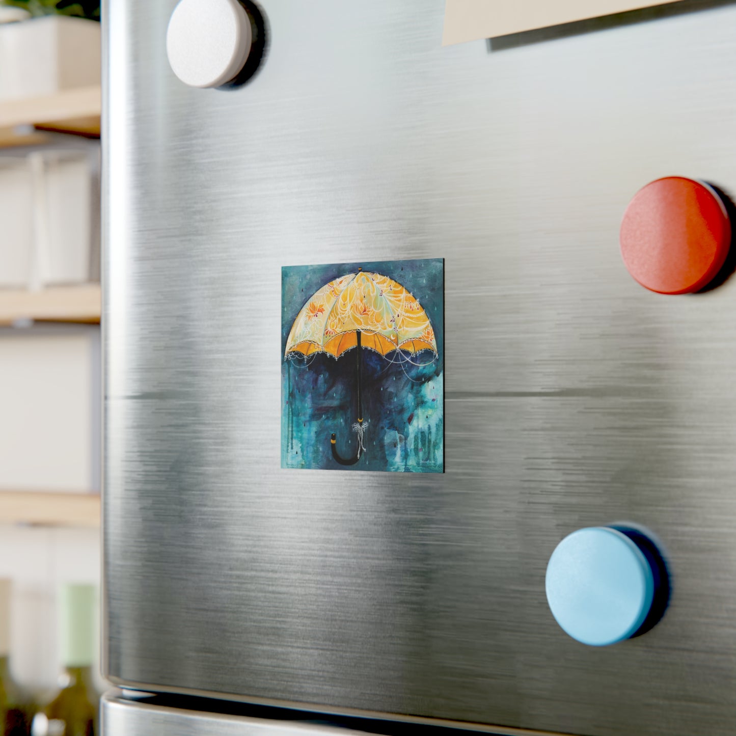 "Rain Glow" Magnet by Zabrina Fine Art