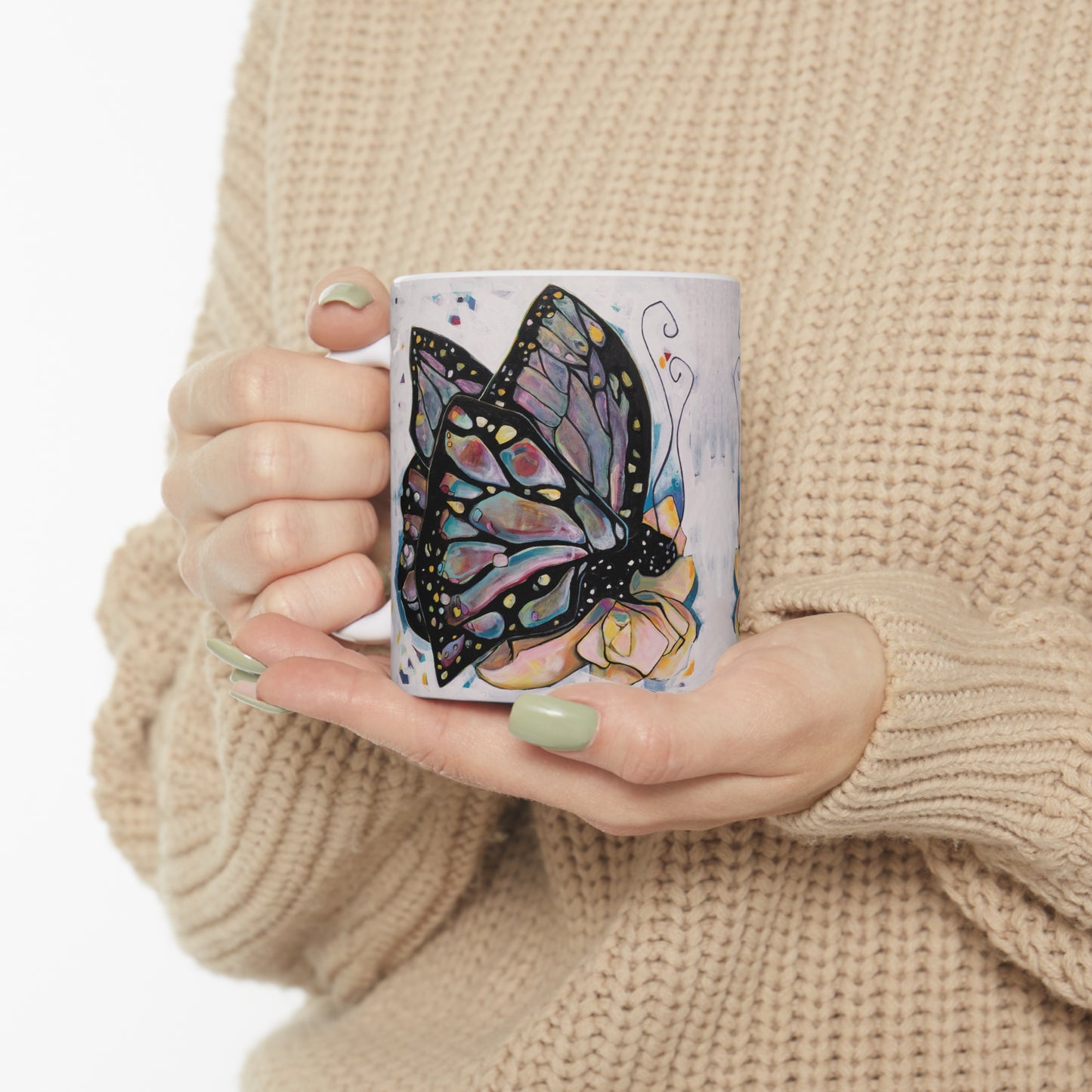 "Butterfly for Brook" Ceramic Mug by Zabrina Fine Art