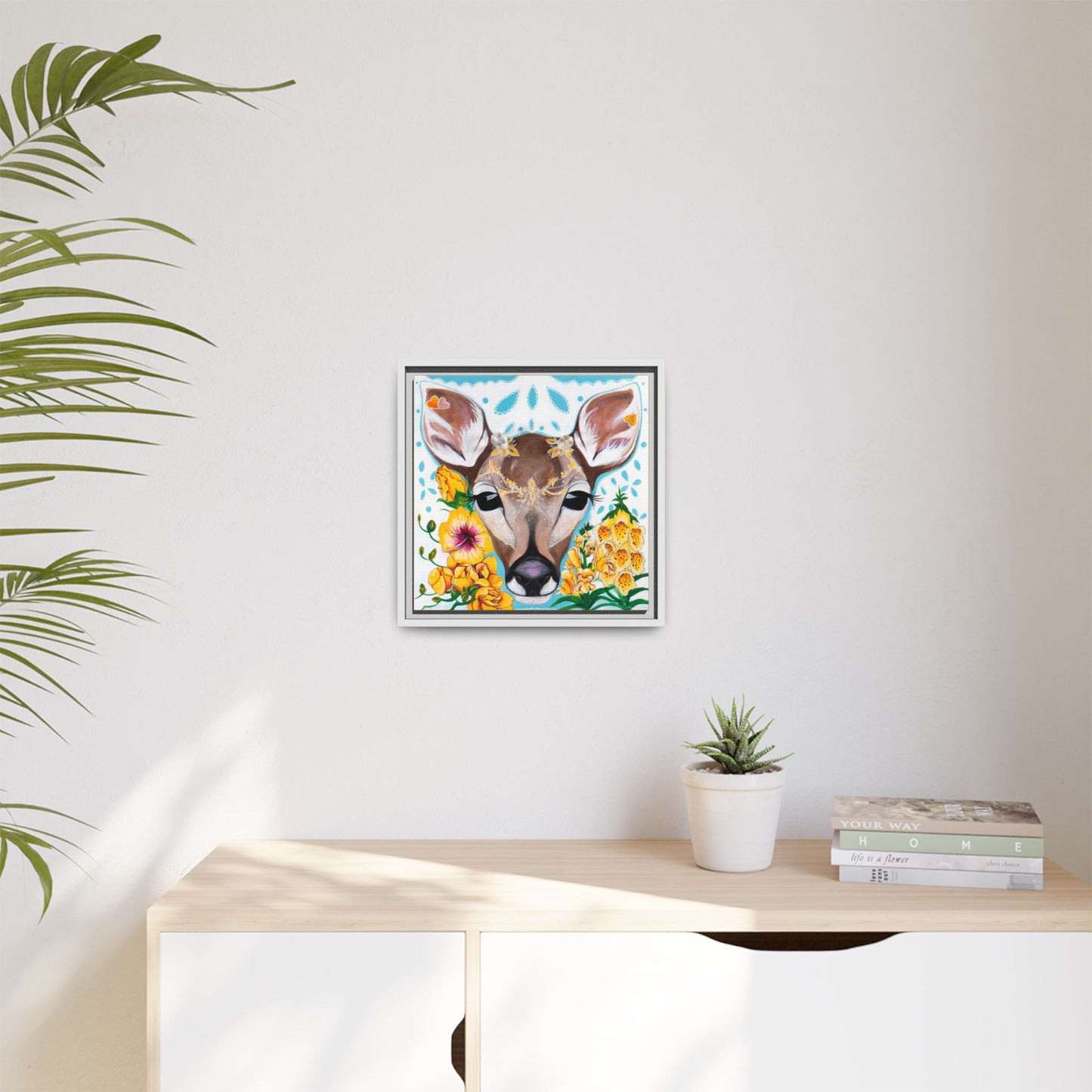 "Gentle Prince" Framed Canvas Fine Art Reproduction by Zabrina Fine Art
