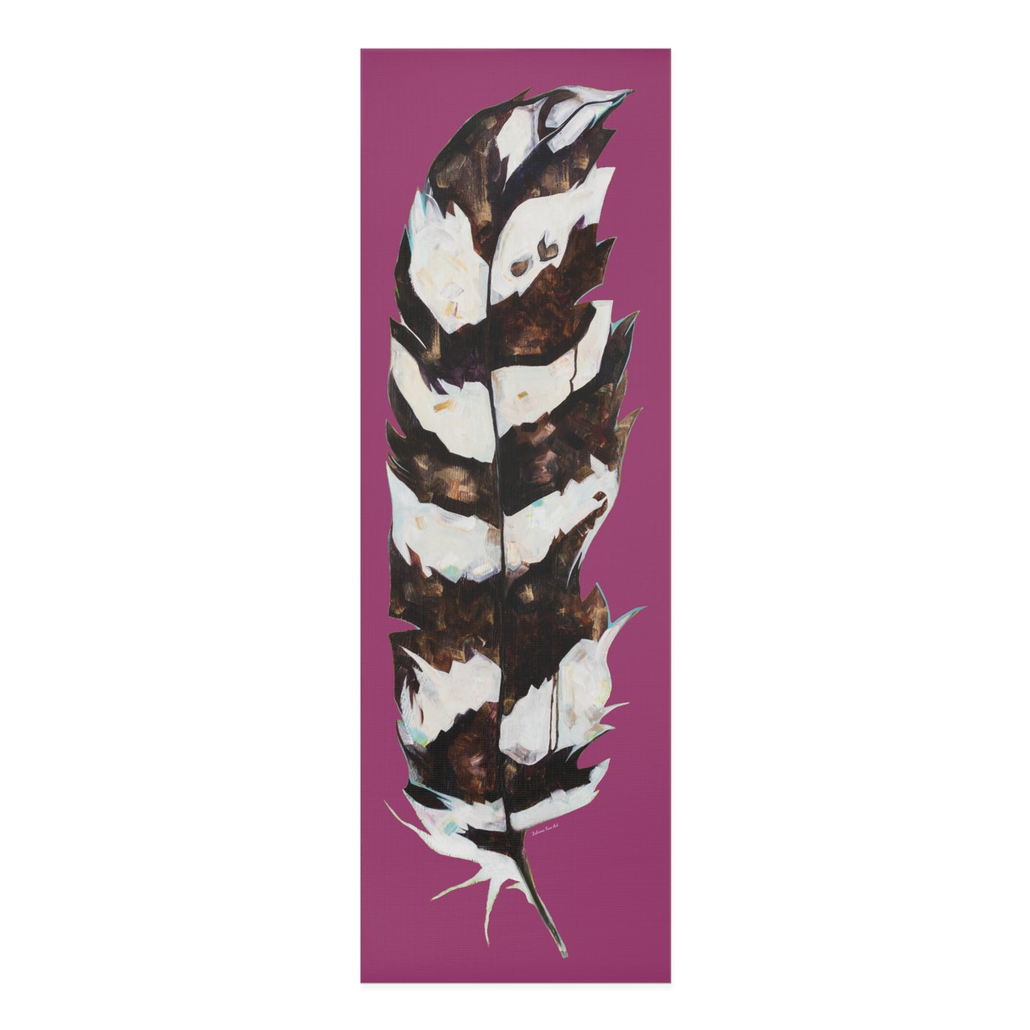 "Feather Mulberry" Yoga Mat by Zabrina Fine Art