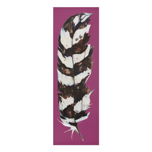"Feather Mulberry" Yoga Mat by Zabrina Fine Art