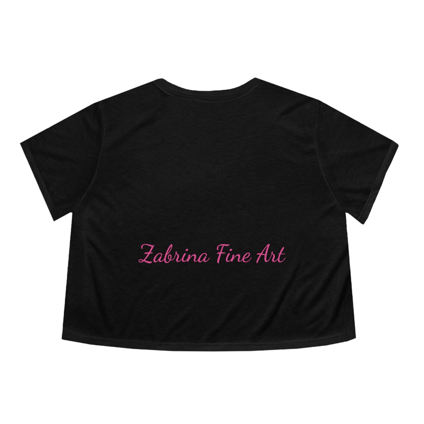 Zabrina Fine Art Gold Fang Cropped Tee