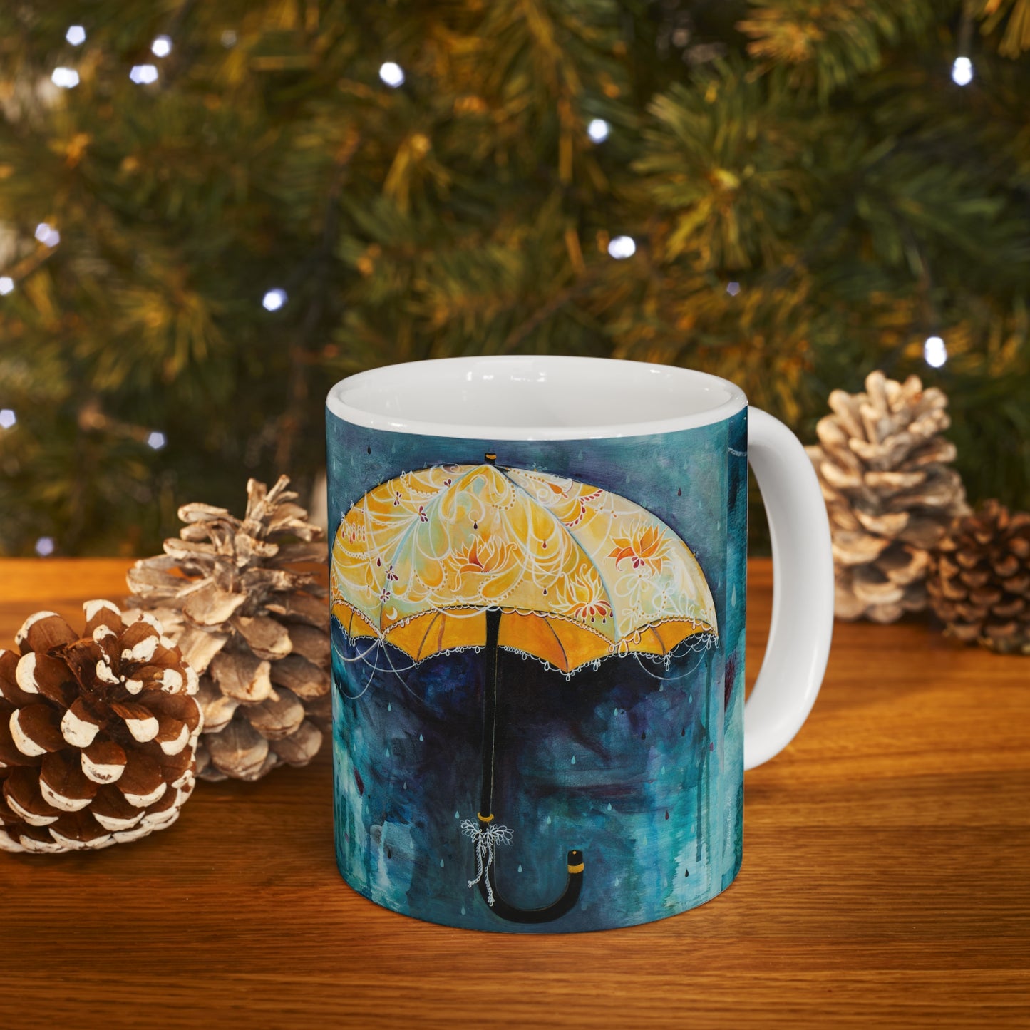 "Rain Glow" Ceramic Mug by Zabrina Fine Art