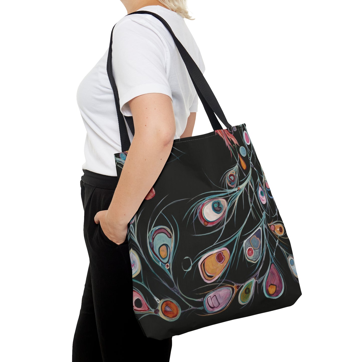 "Peacock" Tote Bag by Zabrina Fine Art