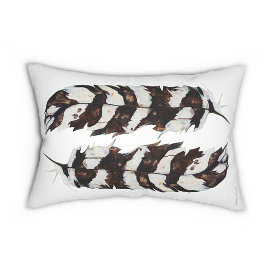 "Feathers" Throw Pillow by Zabrina Fine Art