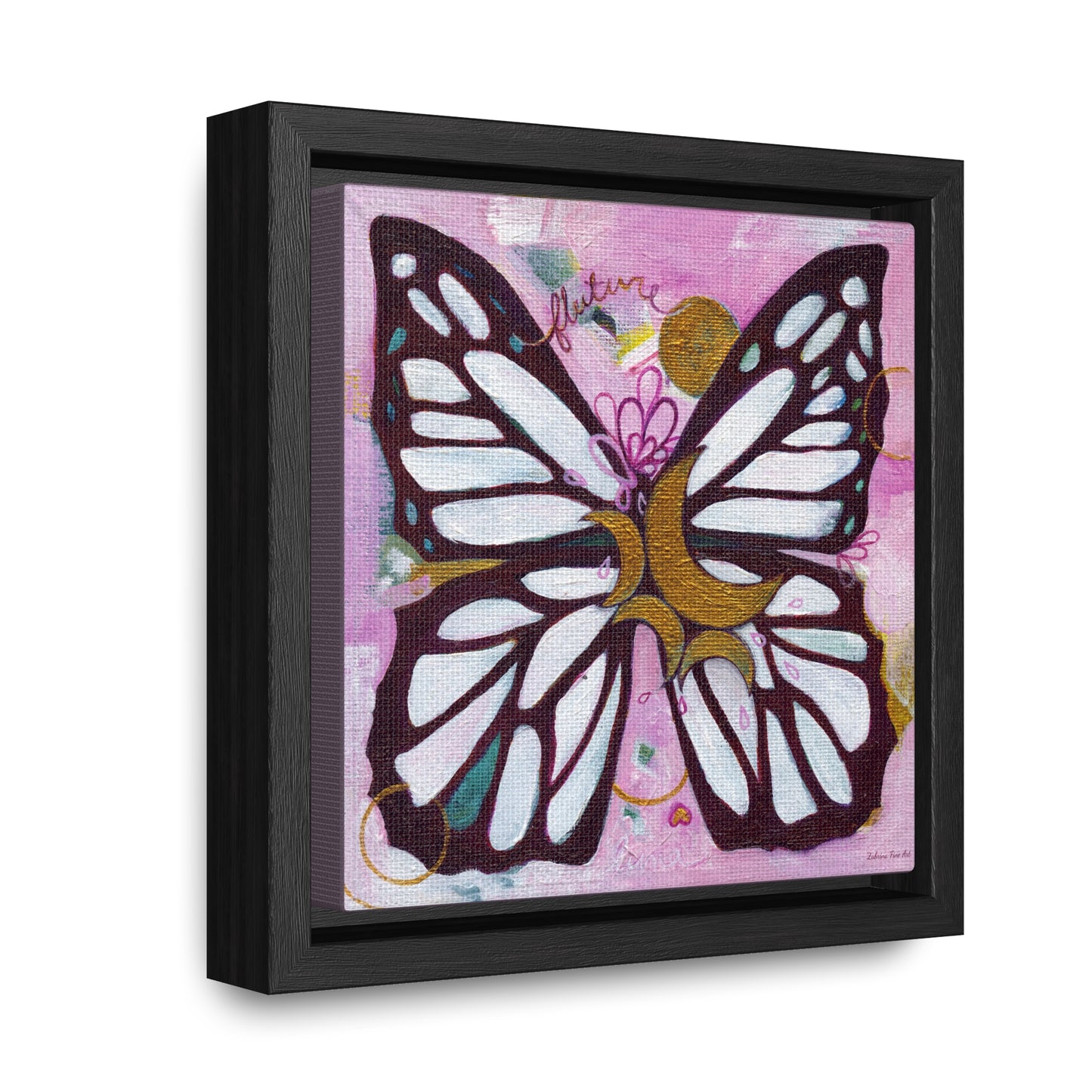 "Fluture" Framed Canvas Fine Art Reproduction by Zabrina Fine Art