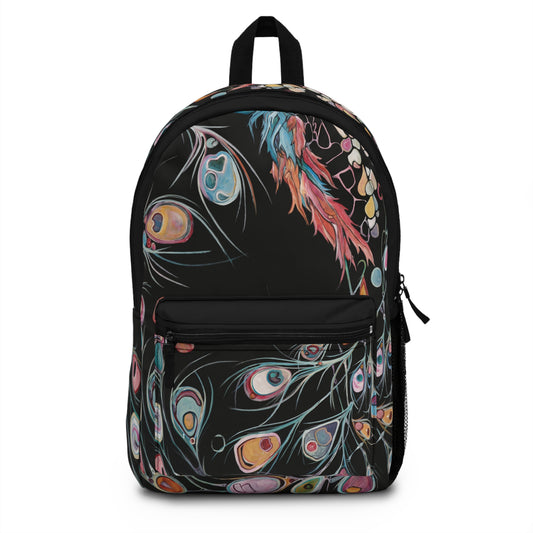 "Peacock" Backpack by Zabrina Fine Art