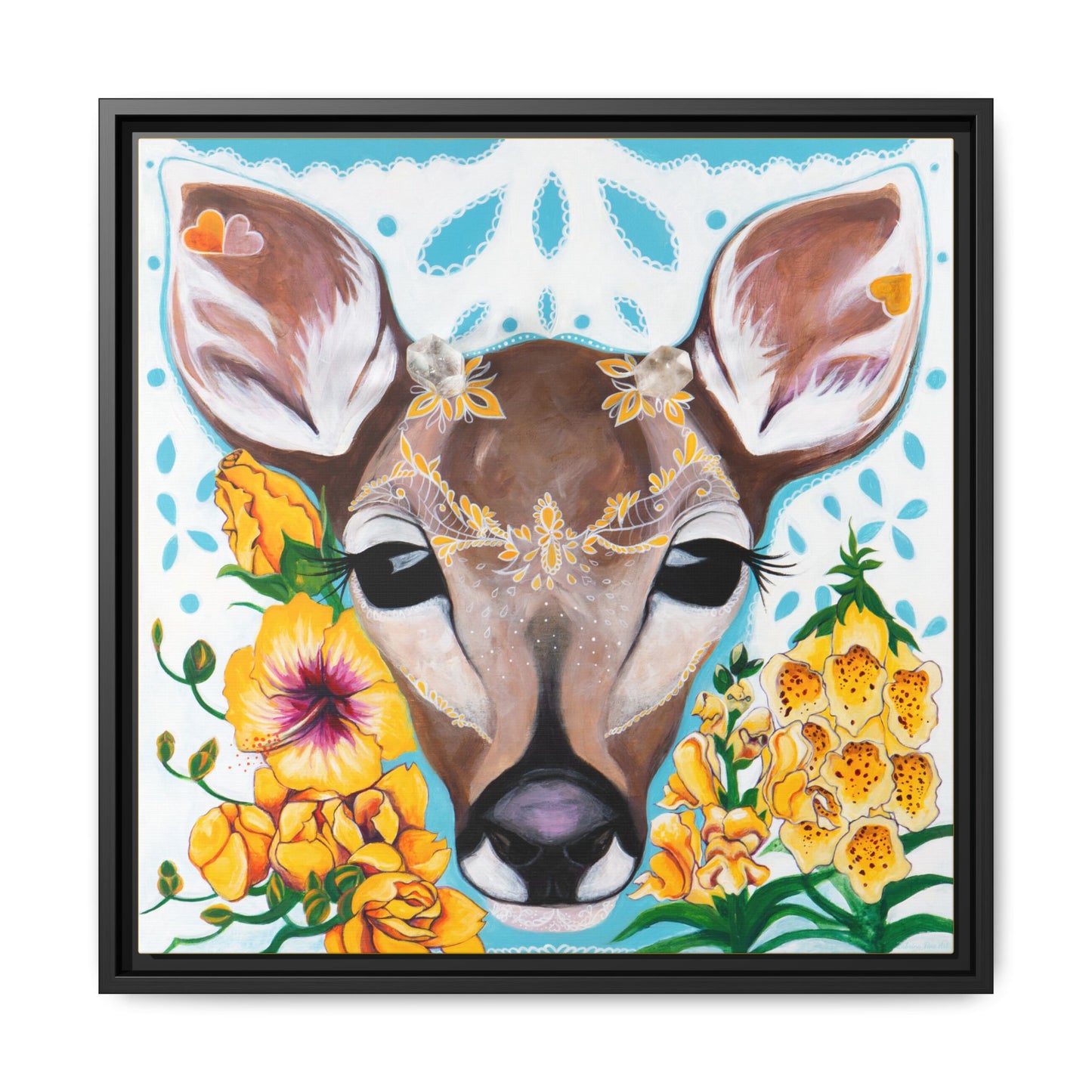 "Gentle Prince" Framed Canvas Fine Art Reproduction by Zabrina Fine Art