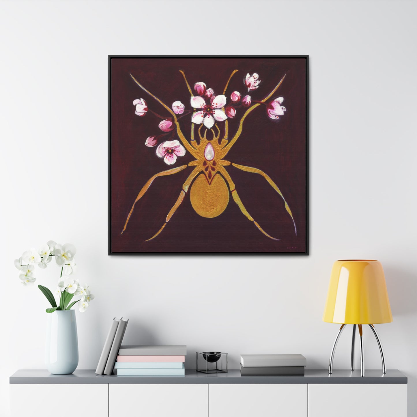 "Gold Spider" Framed Canvas Fine Art Reproduction by Zabrina Fine Art