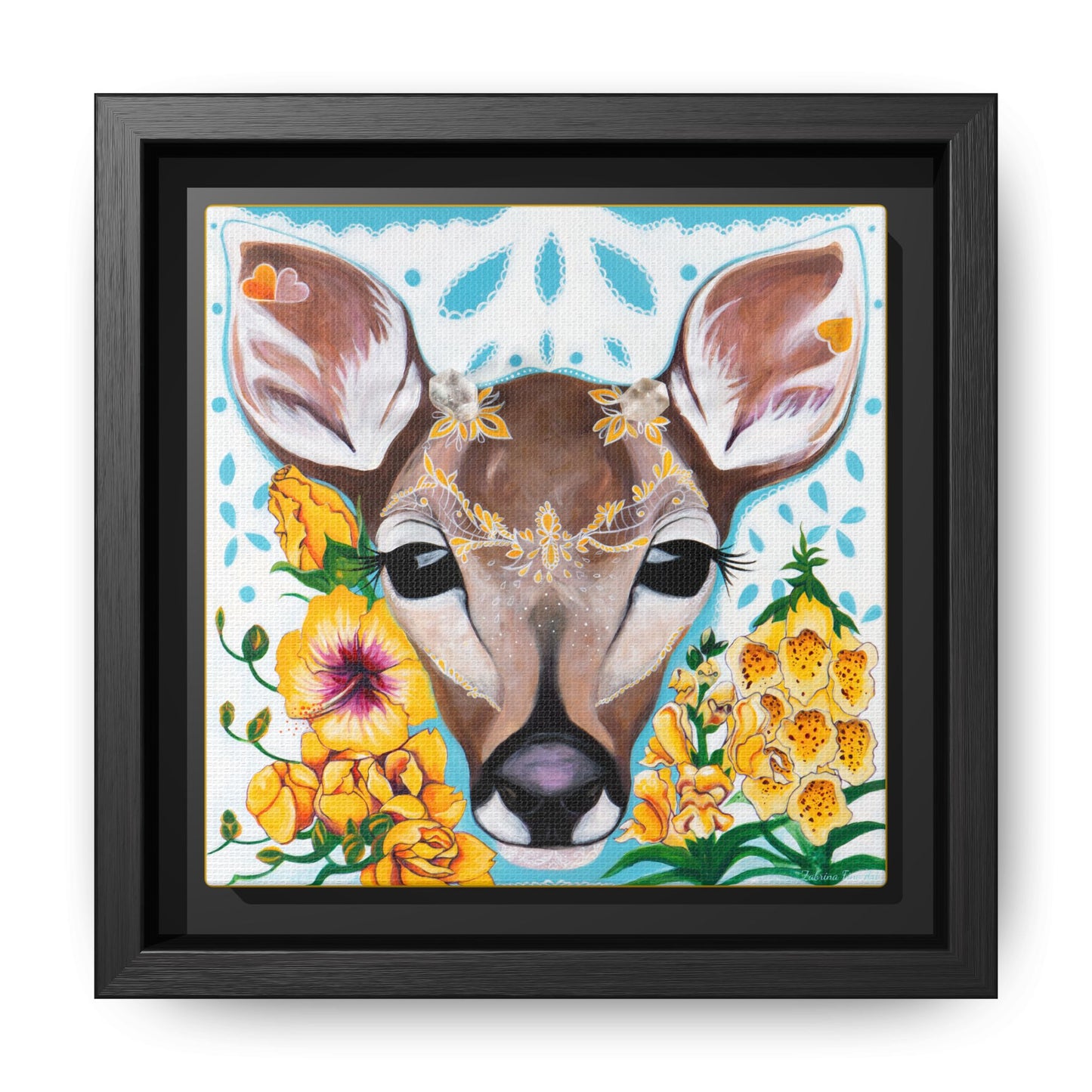 "Gentle Prince" Framed Canvas Fine Art Reproduction by Zabrina Fine Art