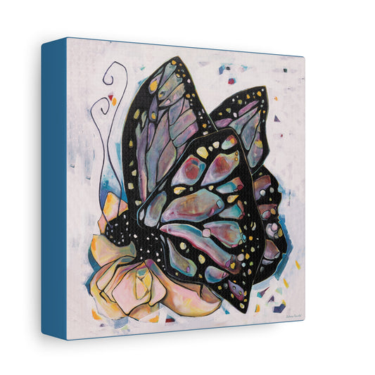 "Butterfly For Brook" Unframed Canvas Astral Blue Edge Reproduction by Zabrina Fine Art