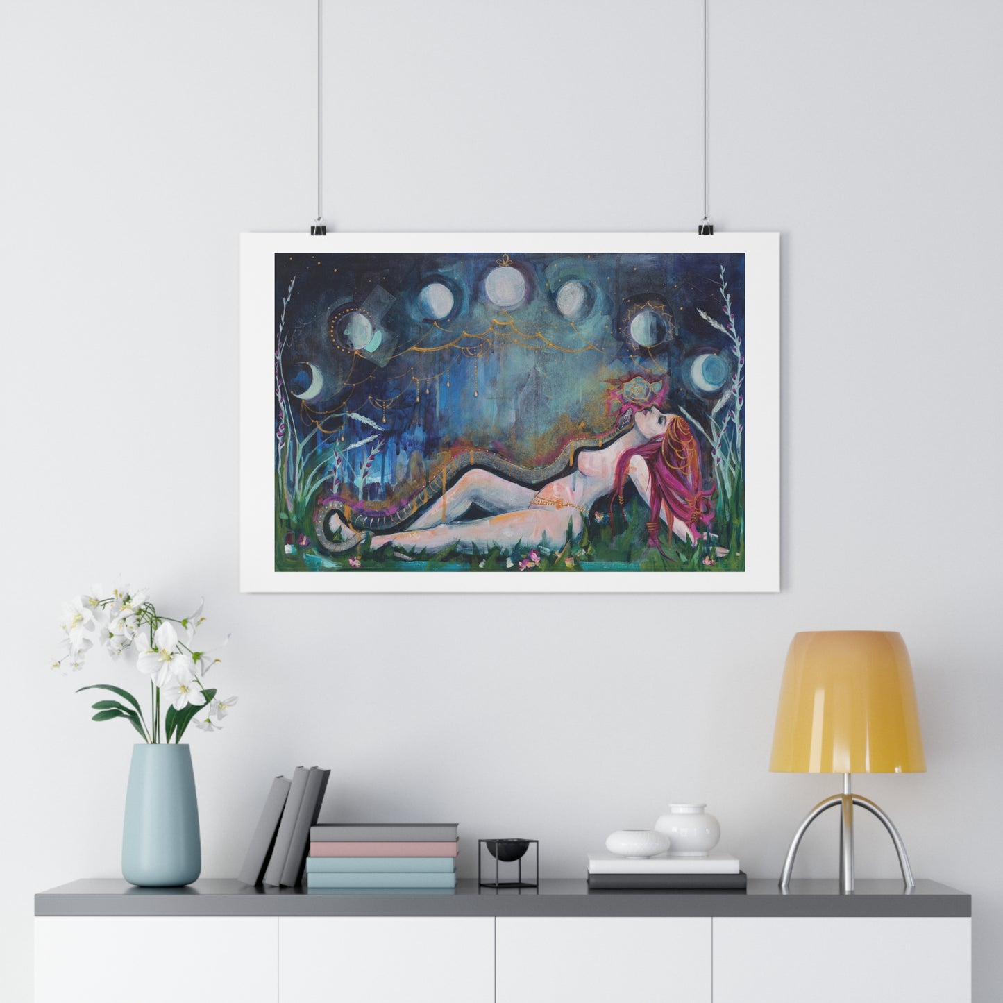 "Moon Bather" Giclée Art Print by Zabrina Fine Art