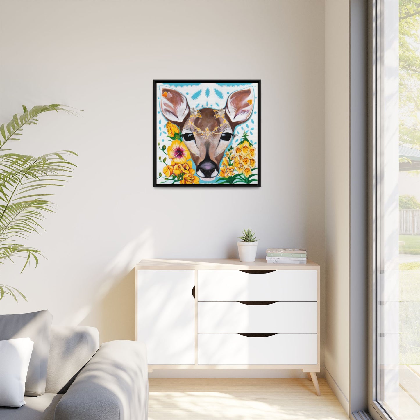 "Gentle Prince" Framed Canvas Fine Art Reproduction by Zabrina Fine Art