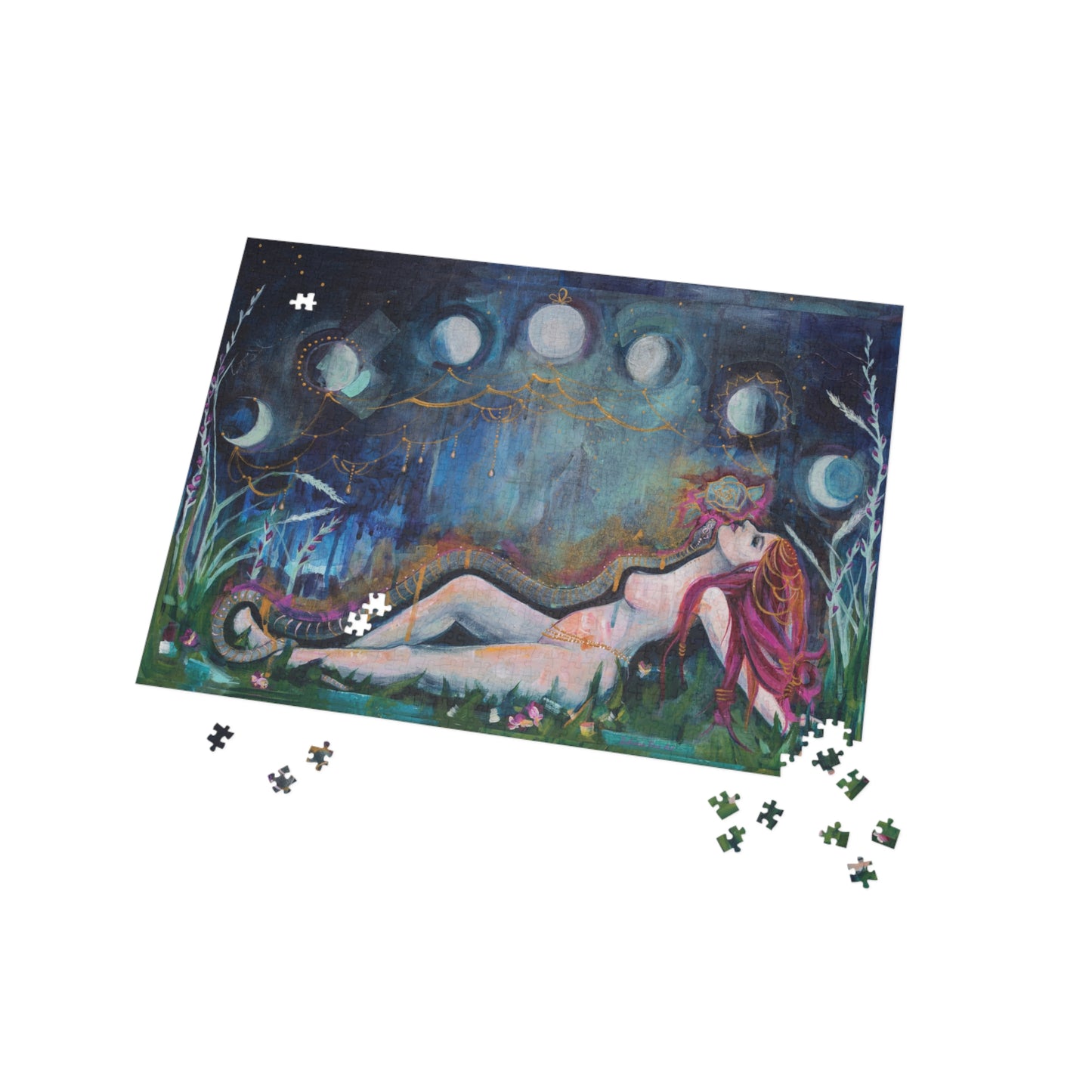 "Moon Bather" 1000 Piece Puzzle by Zabrina Fine Art