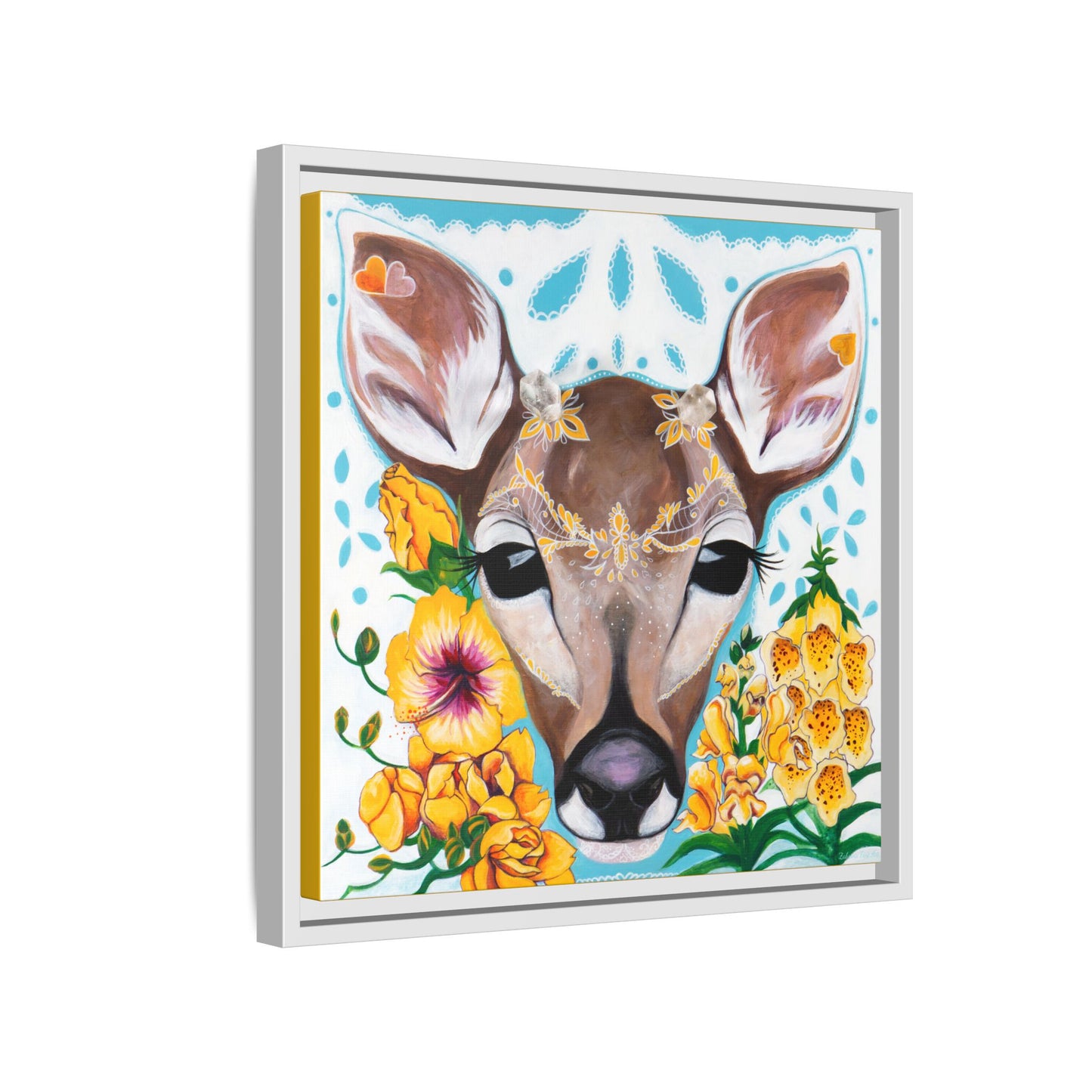 "Gentle Prince" Framed Canvas Fine Art Reproduction by Zabrina Fine Art
