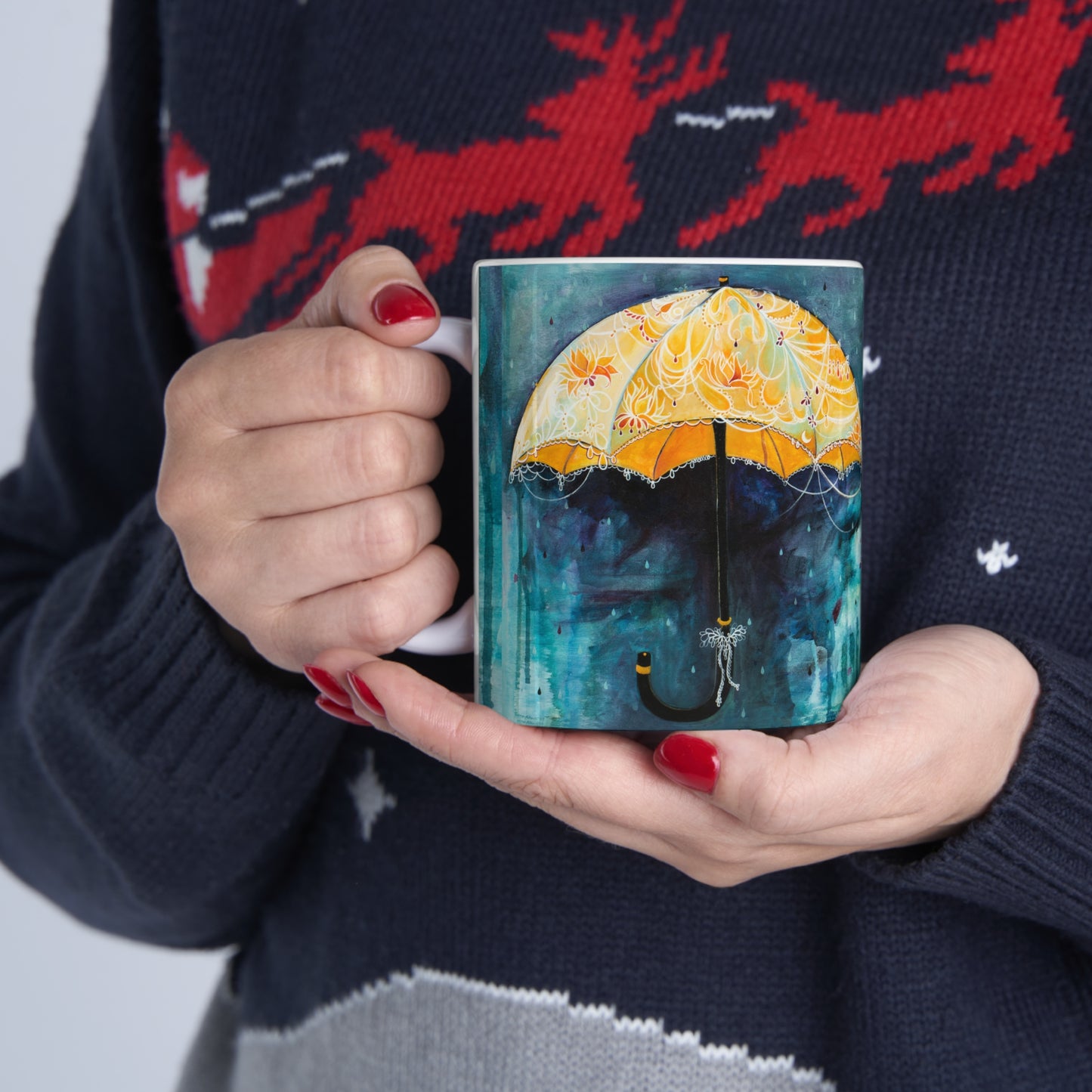 "Rain Glow" Ceramic Mug by Zabrina Fine Art