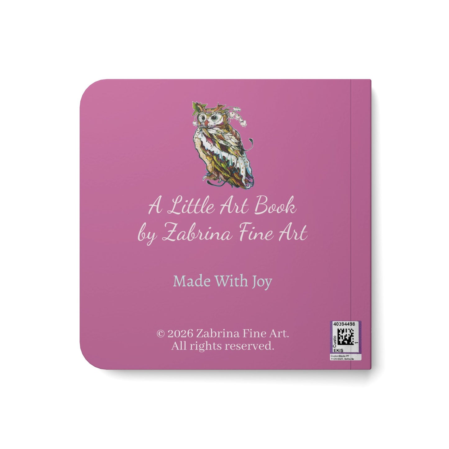 A Little Art & Word Book by Zabrina Fine Art