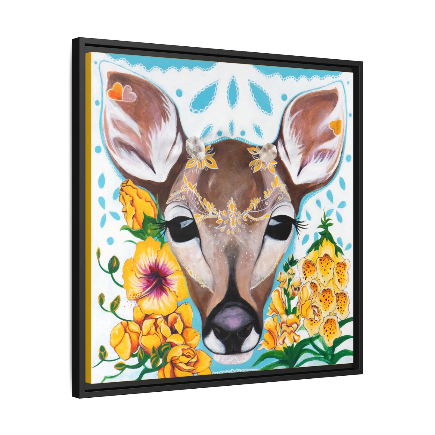"Gentle Prince" Framed Canvas Fine Art Reproduction by Zabrina Fine Art