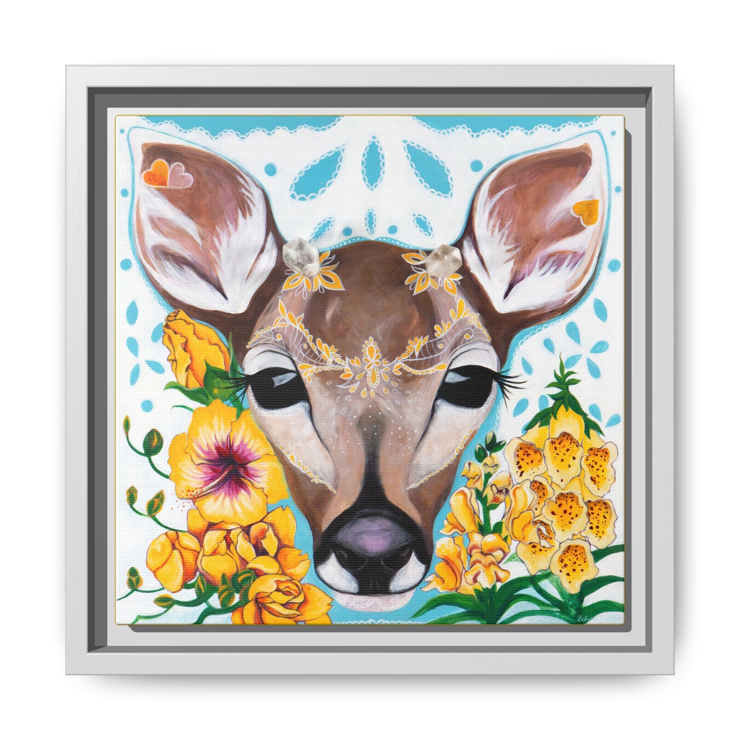 "Gentle Prince" Framed Canvas Fine Art Reproduction by Zabrina Fine Art