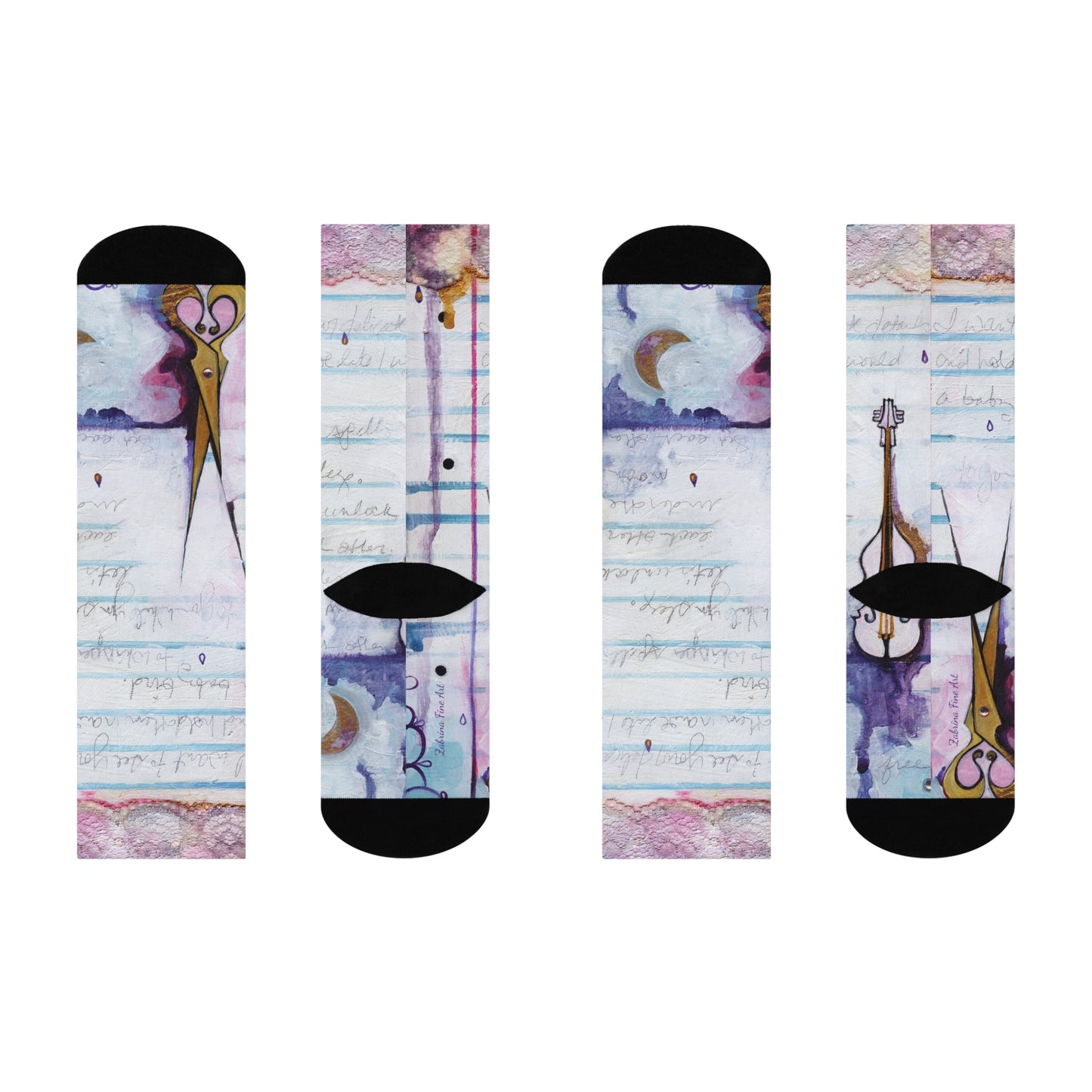 "Love Letter" Cute Socks by Zabrina Fine Art