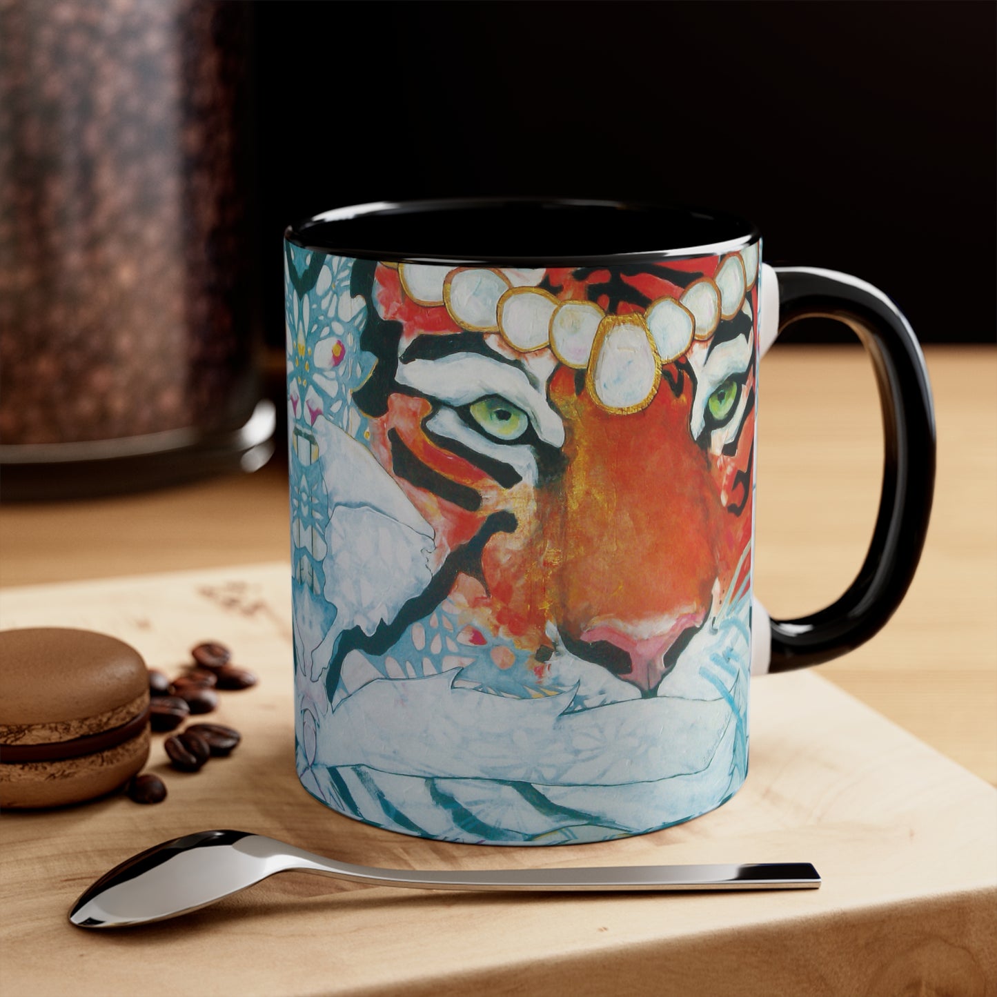 "Tigress" Ceramic Mug by Zabrina Fine Art