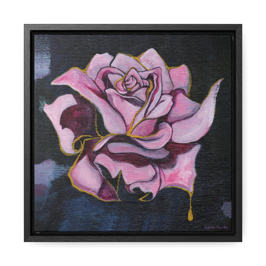 "Gilded Rose" Framed Canvas Fine Art Reproduction by Zabrina Fine Art