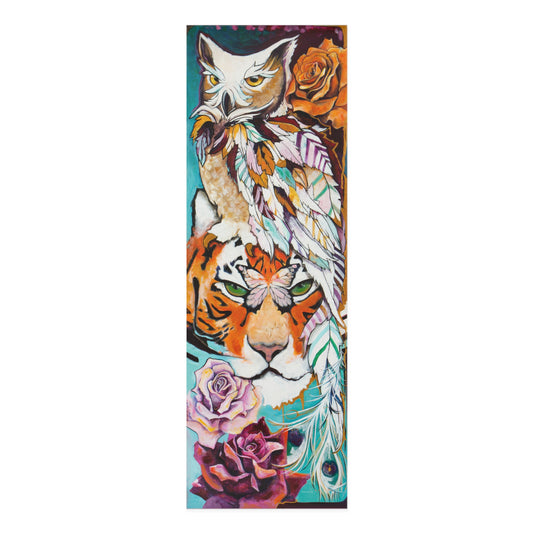 "Tiger Owl" Yoga Mat by Zabrina Fine Art