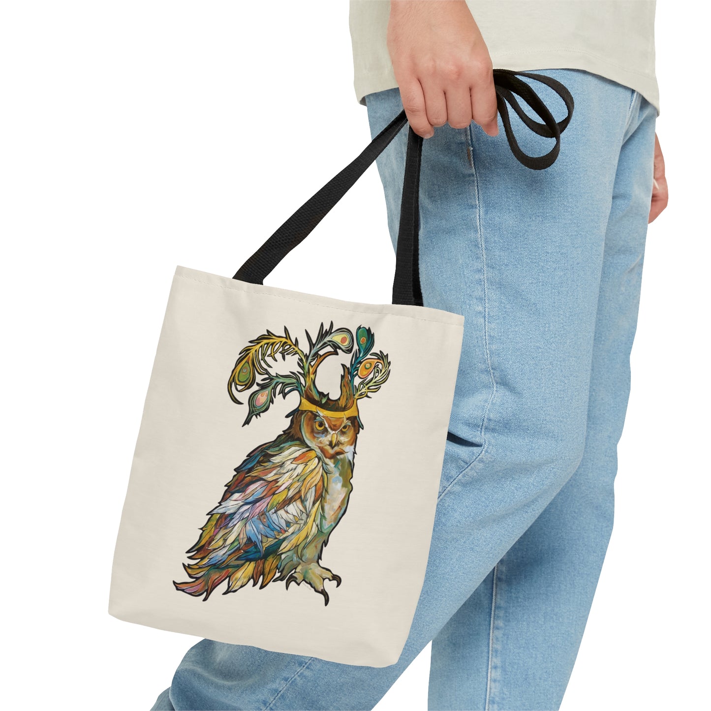 "Two Owls" Tote Bag by Zabrina Fine Art