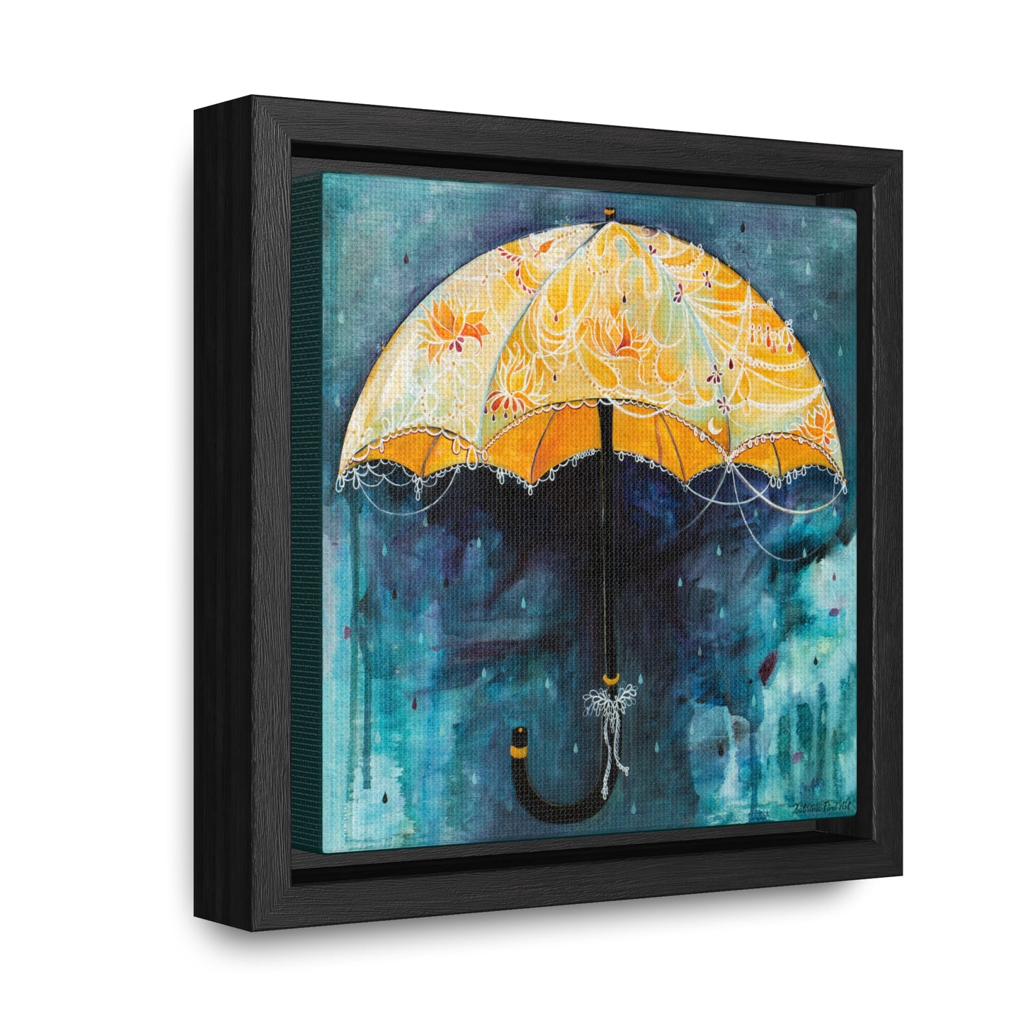 "Rain Glow" Framed Canvas Fine Art Reproduction by Zabrina Fine Art