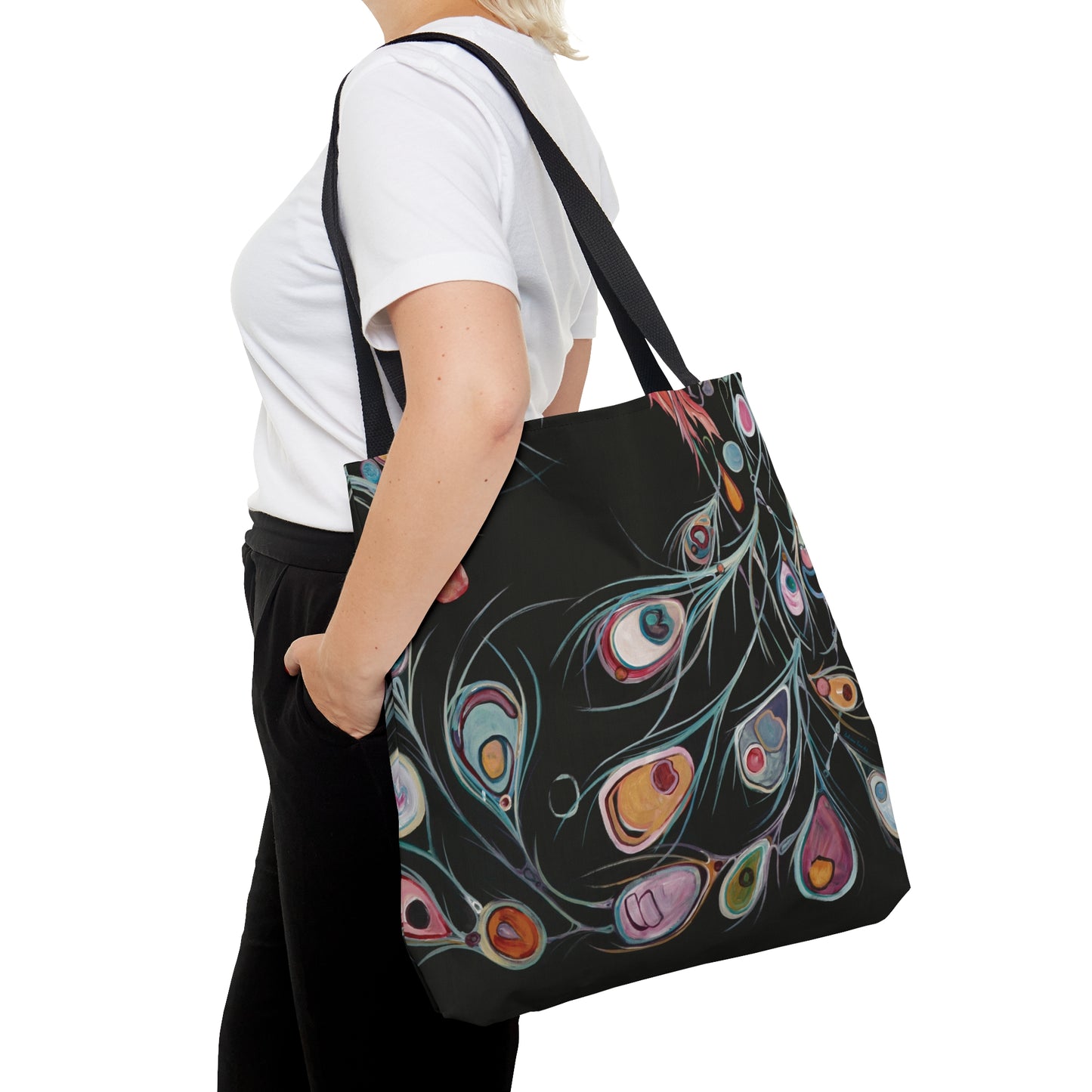 "Peacock" Tote Bag by Zabrina Fine Art