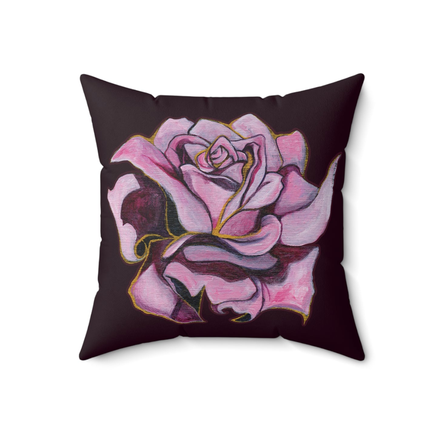 "Roses and Raindrops" Throw Pillow by Zabrina Fine Art