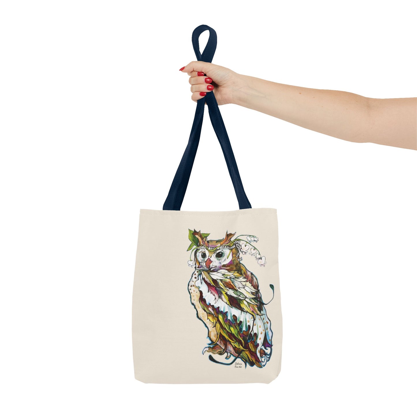 "Two Owls" Tote Bag by Zabrina Fine Art