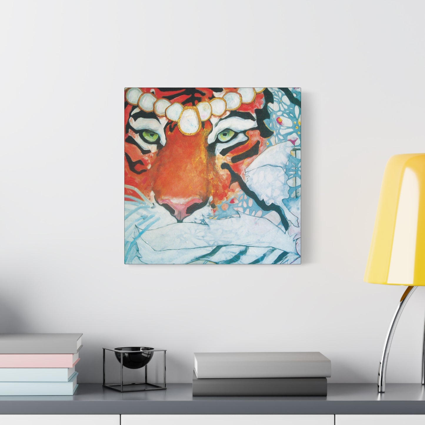 "Tigress" Unframed Canvas Black Edge Reproduction by Zabrina Fine Art