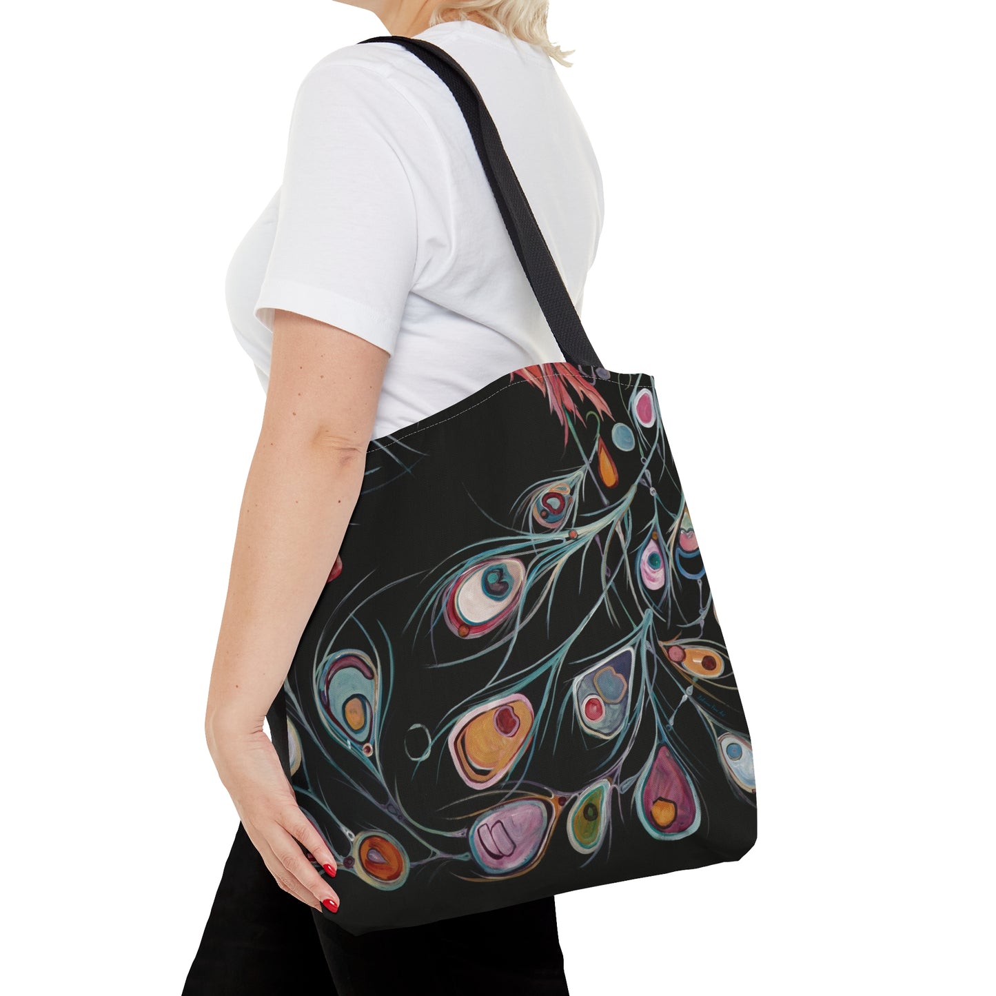 "Peacock" Tote Bag by Zabrina Fine Art