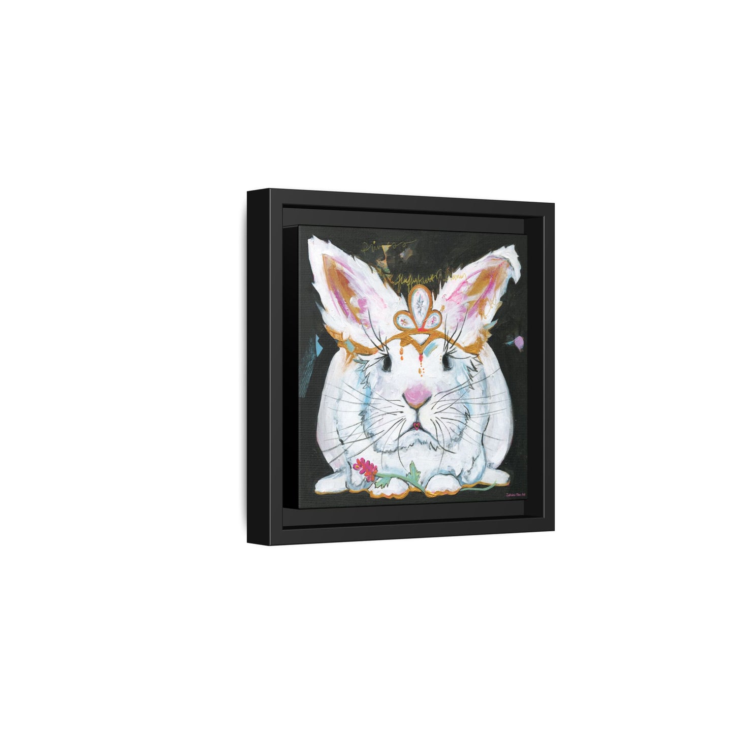"Princess Fluffy Butter" Framed Canvas Fine Art Reproduction by Zabrina Fine Art