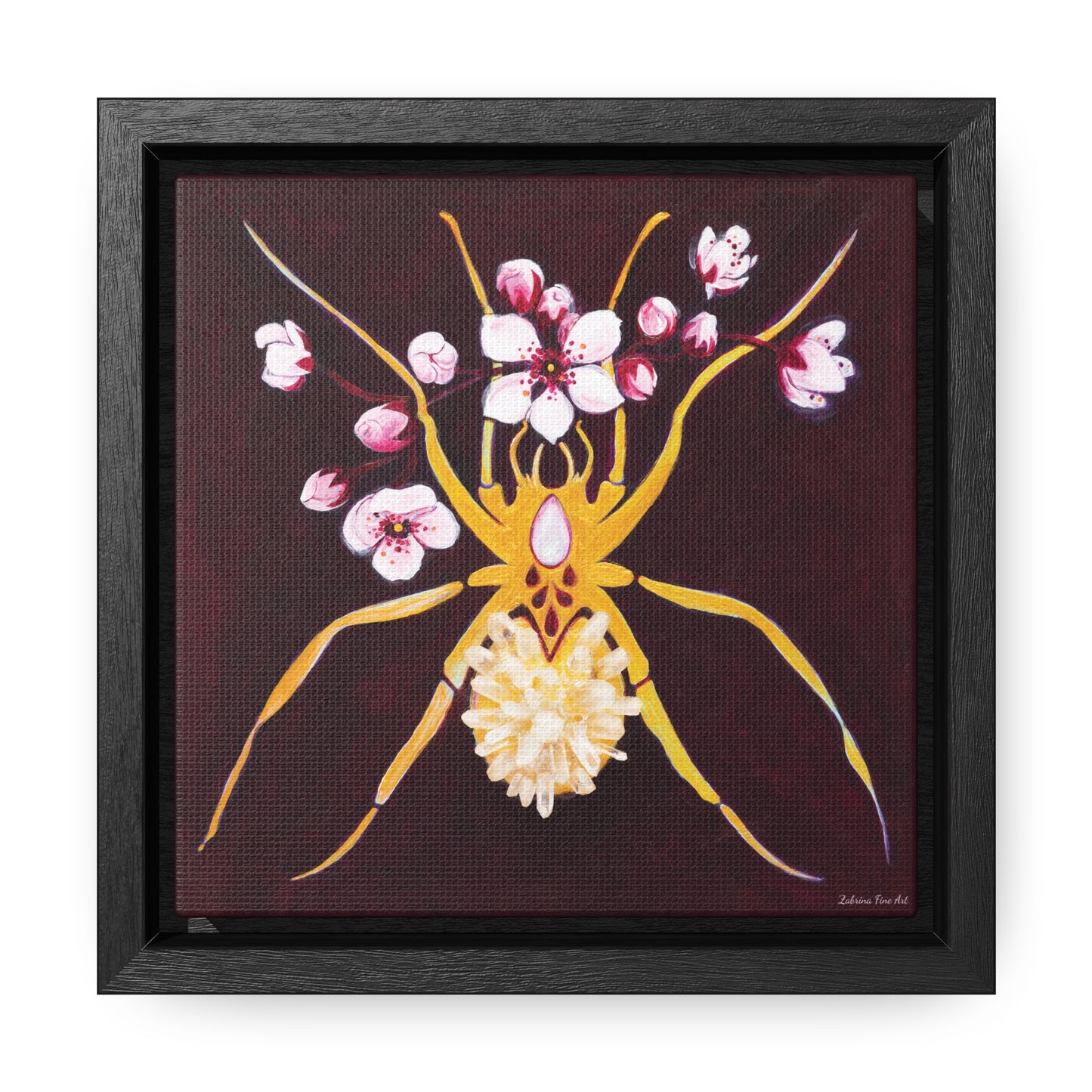 "Crystal Spider" Framed Canvas Fine Art Reproduction by Zabrina Fine Art