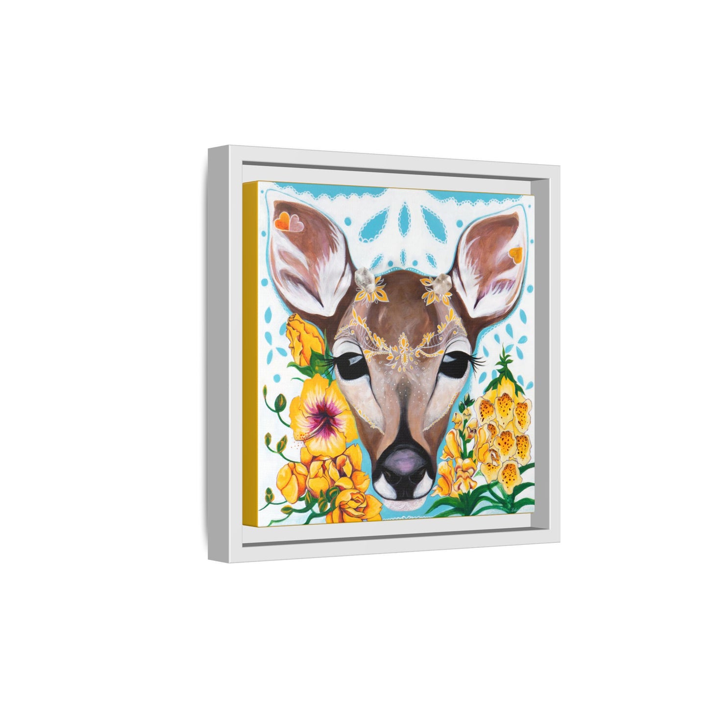 "Gentle Prince" Framed Canvas Fine Art Reproduction by Zabrina Fine Art