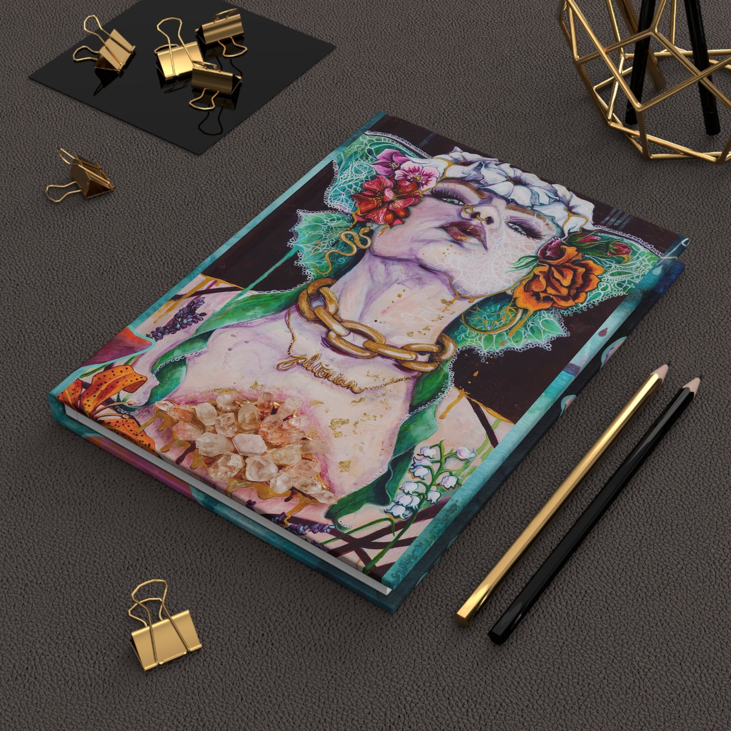"Persephone" Hardcover Journal by Zabrina Fine Art