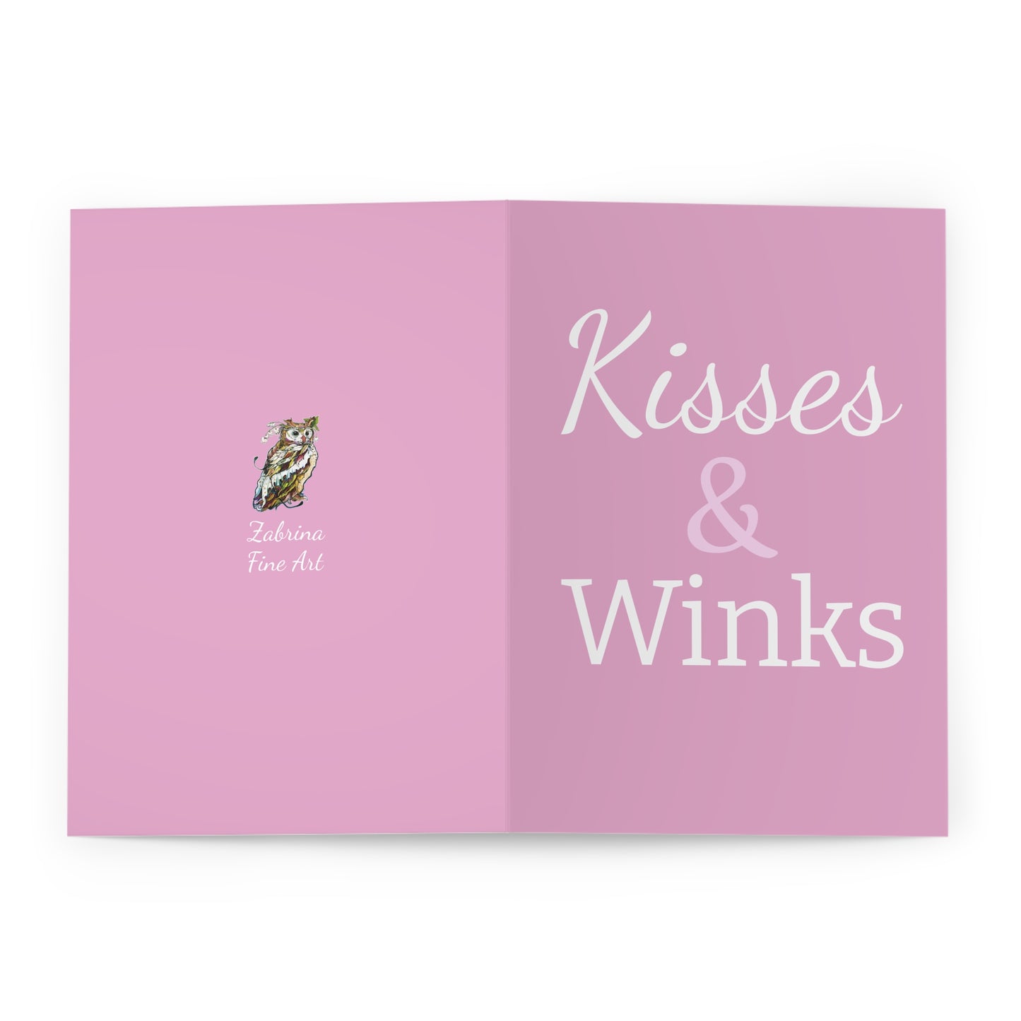 "Kisses & Winks" Notecards by Zabrina Fine Art (set of 5)