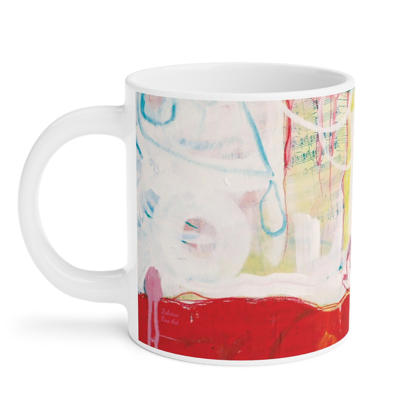 "Moon River Day Dream" Ceramic Coffee Cup White by Zabrina Fine Art