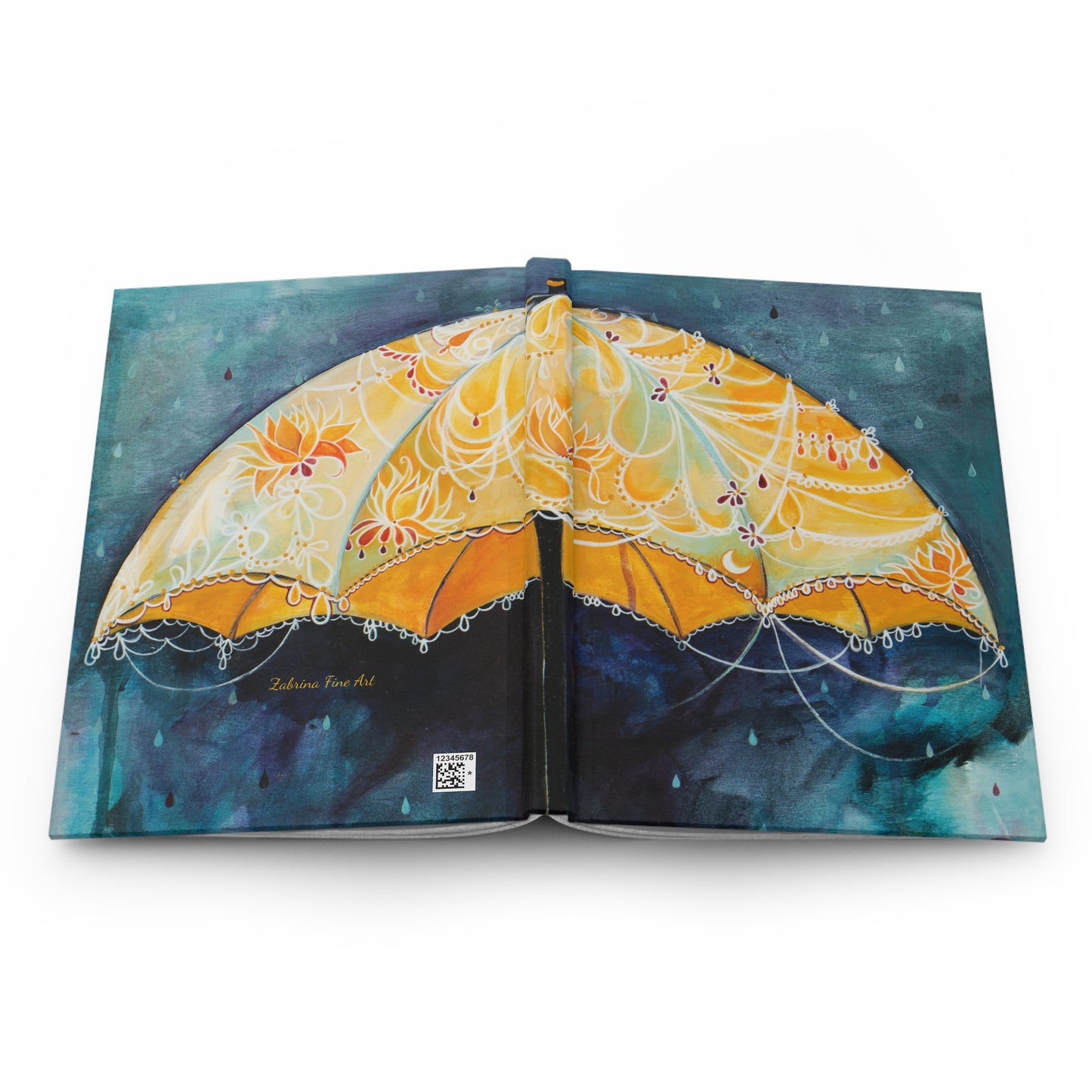 "Rain Glow" Hardcover Journal by Zabrina Fine Art