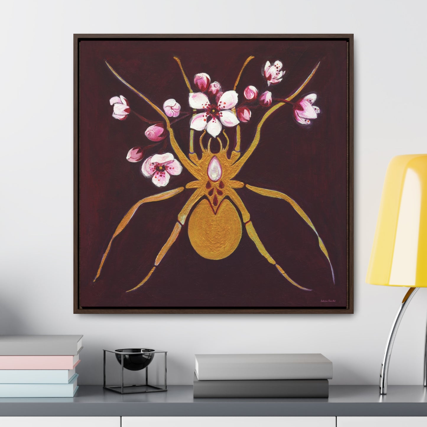 "Gold Spider" Framed Canvas Fine Art Reproduction by Zabrina Fine Art